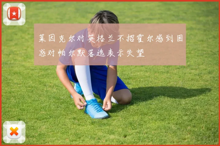 莱因克尔对英格兰不招霍尔感到困惑对帕尔默落选表示失望
